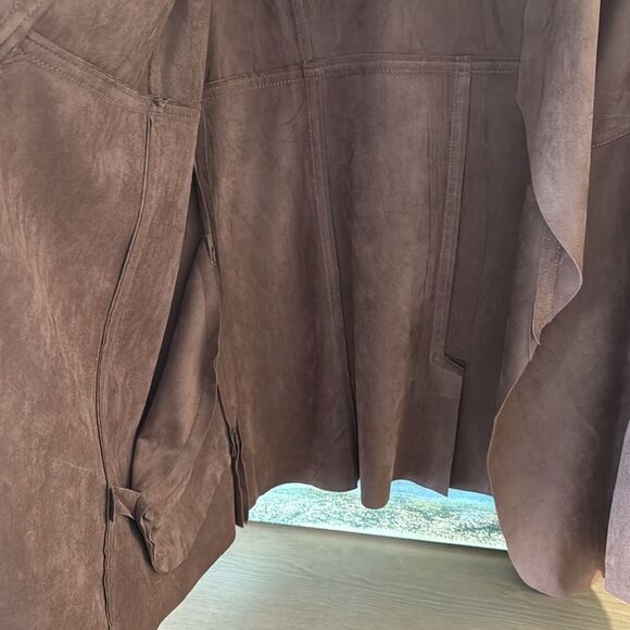 Simply NOELLE NwT L/XL Faux Suede open cardigan /Jacket - Picture 5 of 9